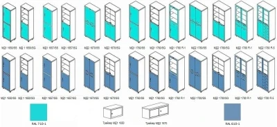 Шкаф медицинский Hilfe МД 2 1670/SG